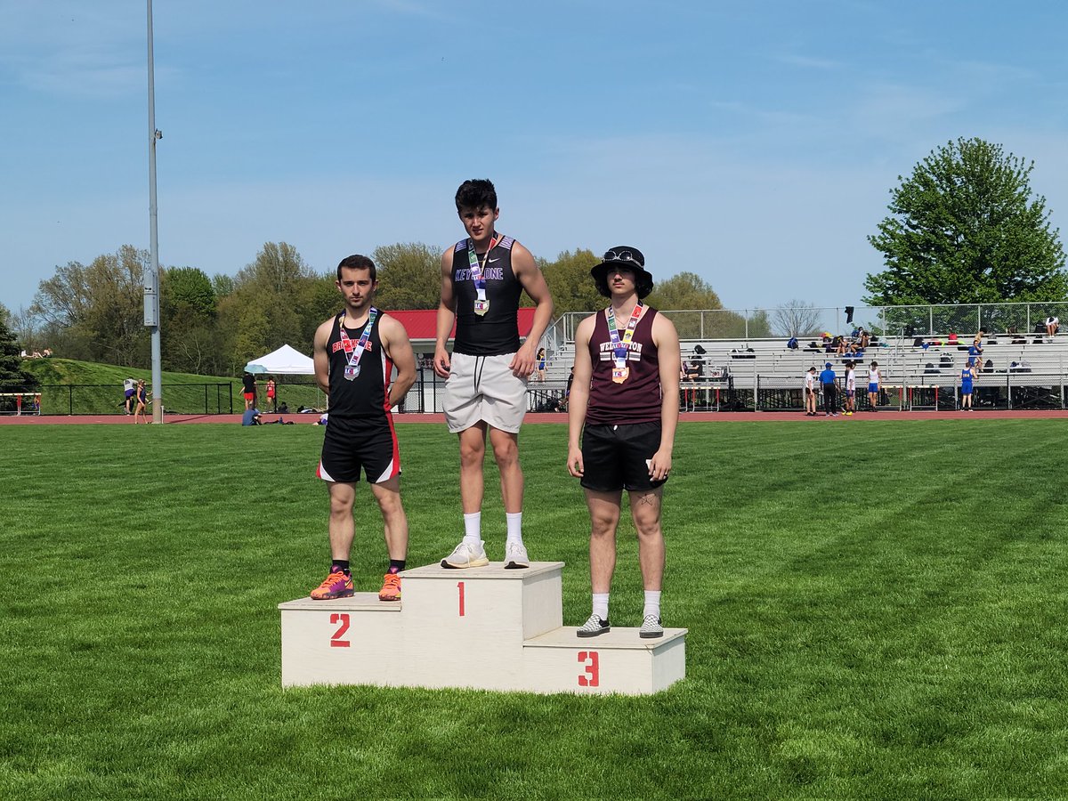 Jaden Nusbaum 2nd in the pole vault! A new personal best by a foot and a half!!