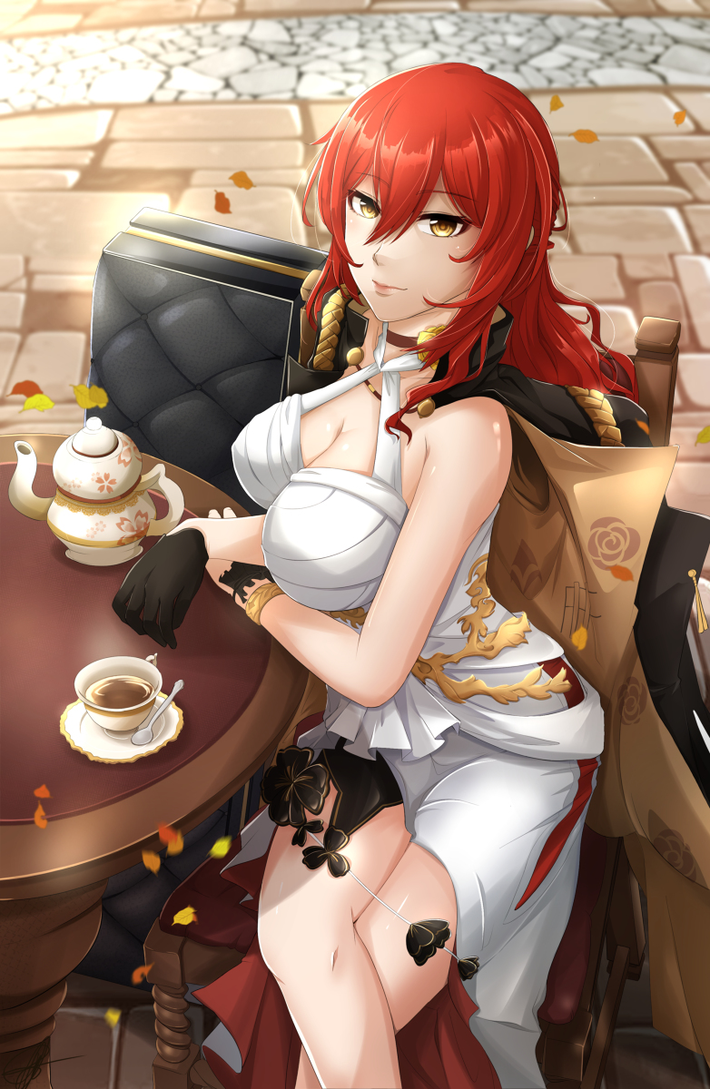 icynugget05's tweet photo. Tea Time Himeko #Himeko #HonkaiStarRail #Fanart #Tea #red https://t.co/BlYulErci0 https://t.co/NZ3EW74u3B
