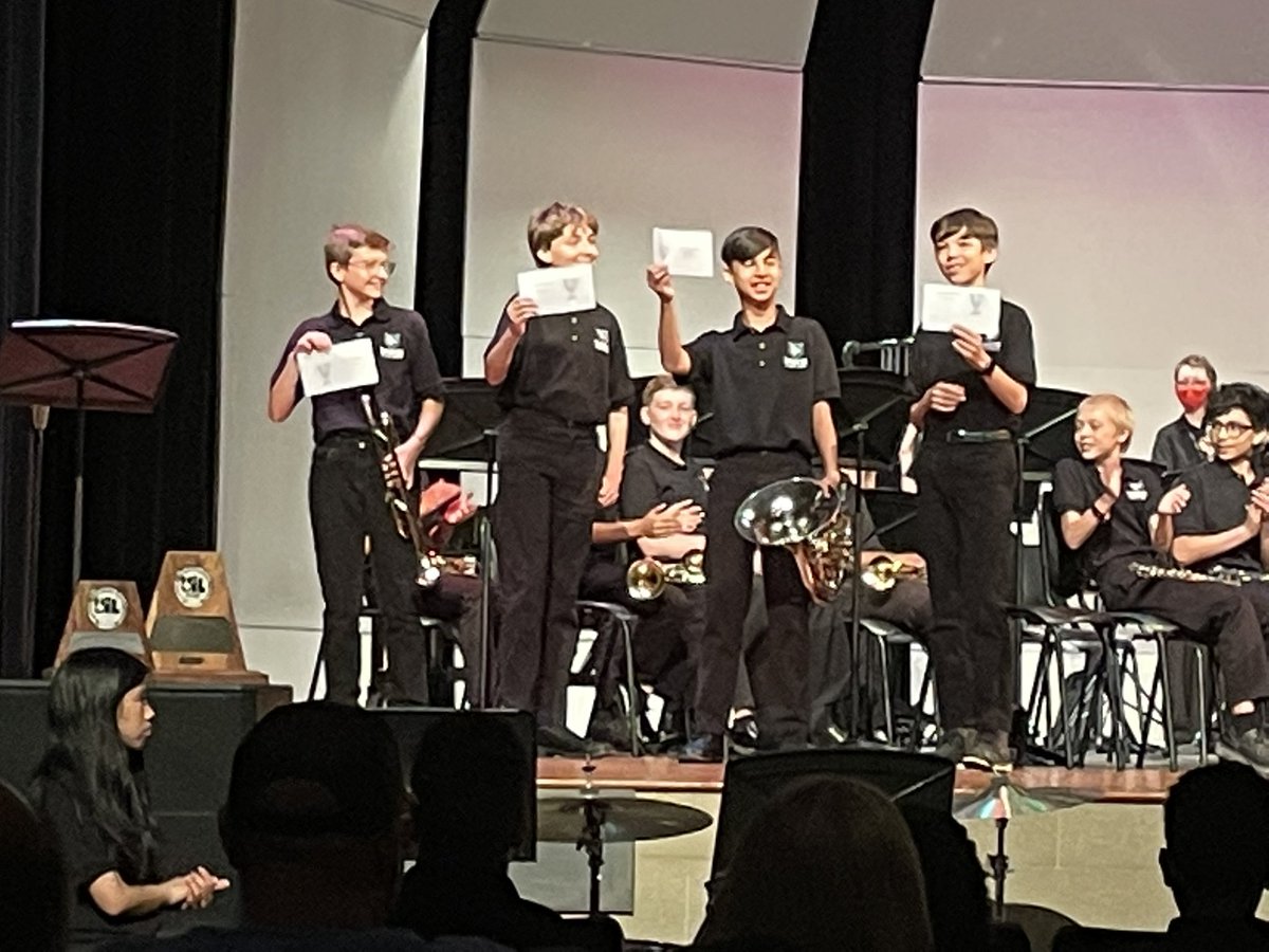 Congrats to these Concert Band members that were recognized for their citizenship, improvement, musicality, and Director’s Award!