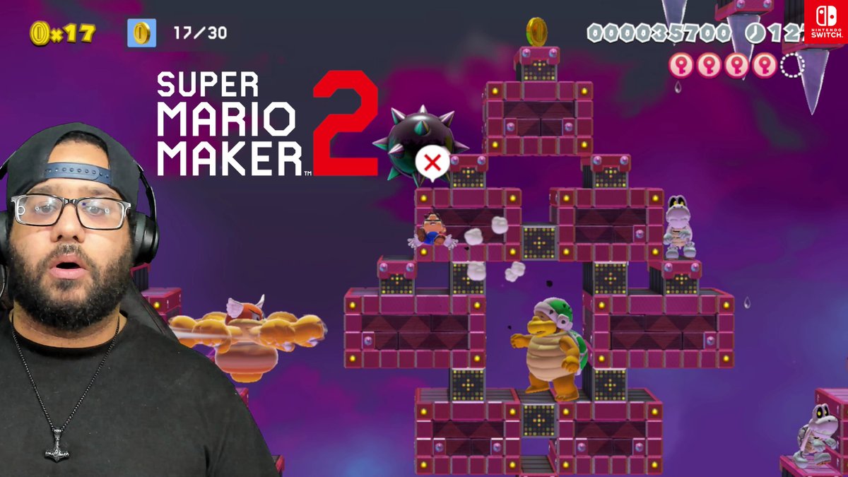 RobFigGames's tweet photo. Forgot to share this one too! #SuperMarioMaker2 Harder levels! 

#SMM2 #CreatorLevels #SendMeYourLevels #NintendoSwitch #RobFigGames #Subscribe #RoadTo400Subs 

https://t.co/OSFw9LHZx7 https://t.co/EucZojthia