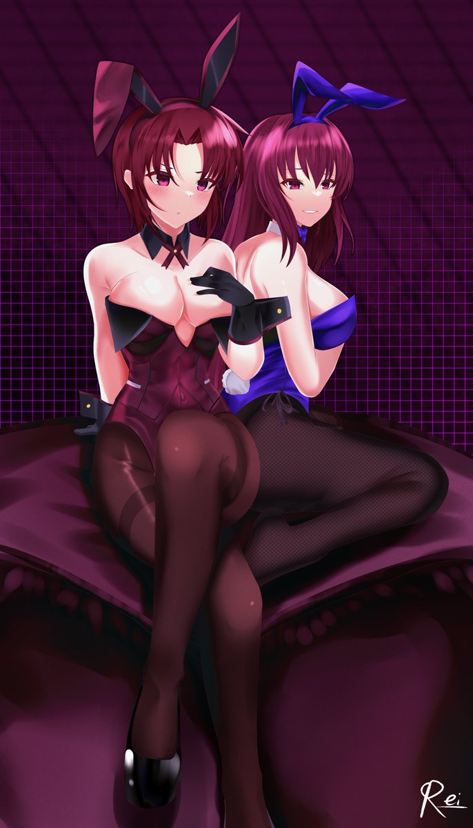 Rei_eiiii8's tweet image. Bunny Girl Bazett and Scathach

Commissioned by: @Melodicity