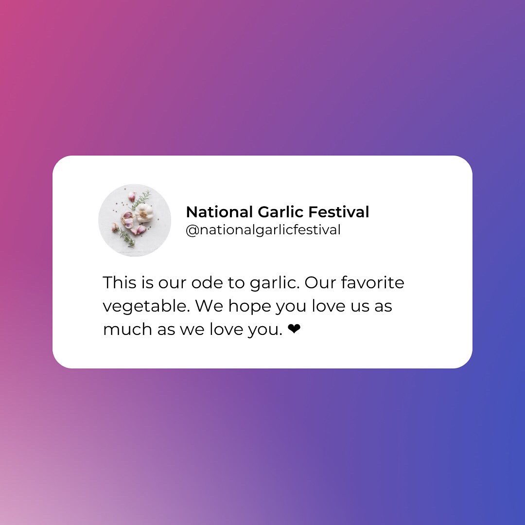 National Garlic Festival & Food Expo | Fresno tweet media