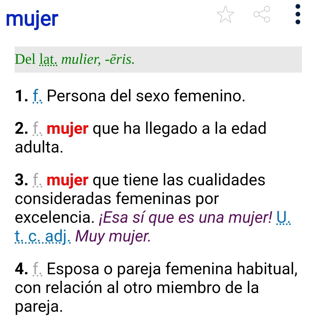 PaloteDePericos's tweet photo. @MJesu06 @JorgeGoldenberg @enanachora Una niña es mujer en la primera acepción, aunque no en las demás. https://t.co/y4SWaXkXVI