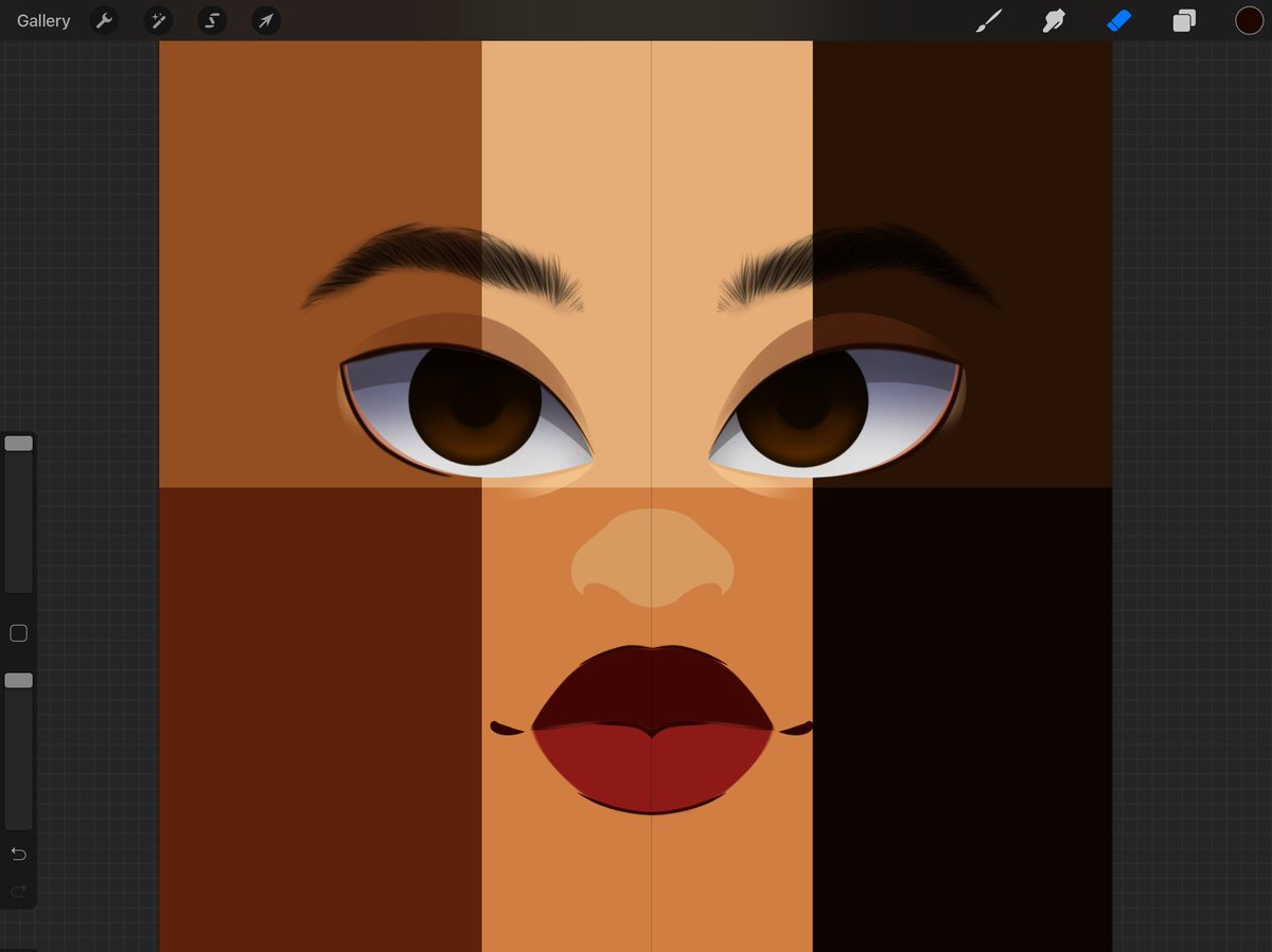 RblxDreamscape's tweet photo. Did another (This is just for the eyes so far, and these are not my brows) #robloxfaces #robloxart #robloxdev #procreate #lively #thedreamscapeproject https://t.co/BLOze22TGk