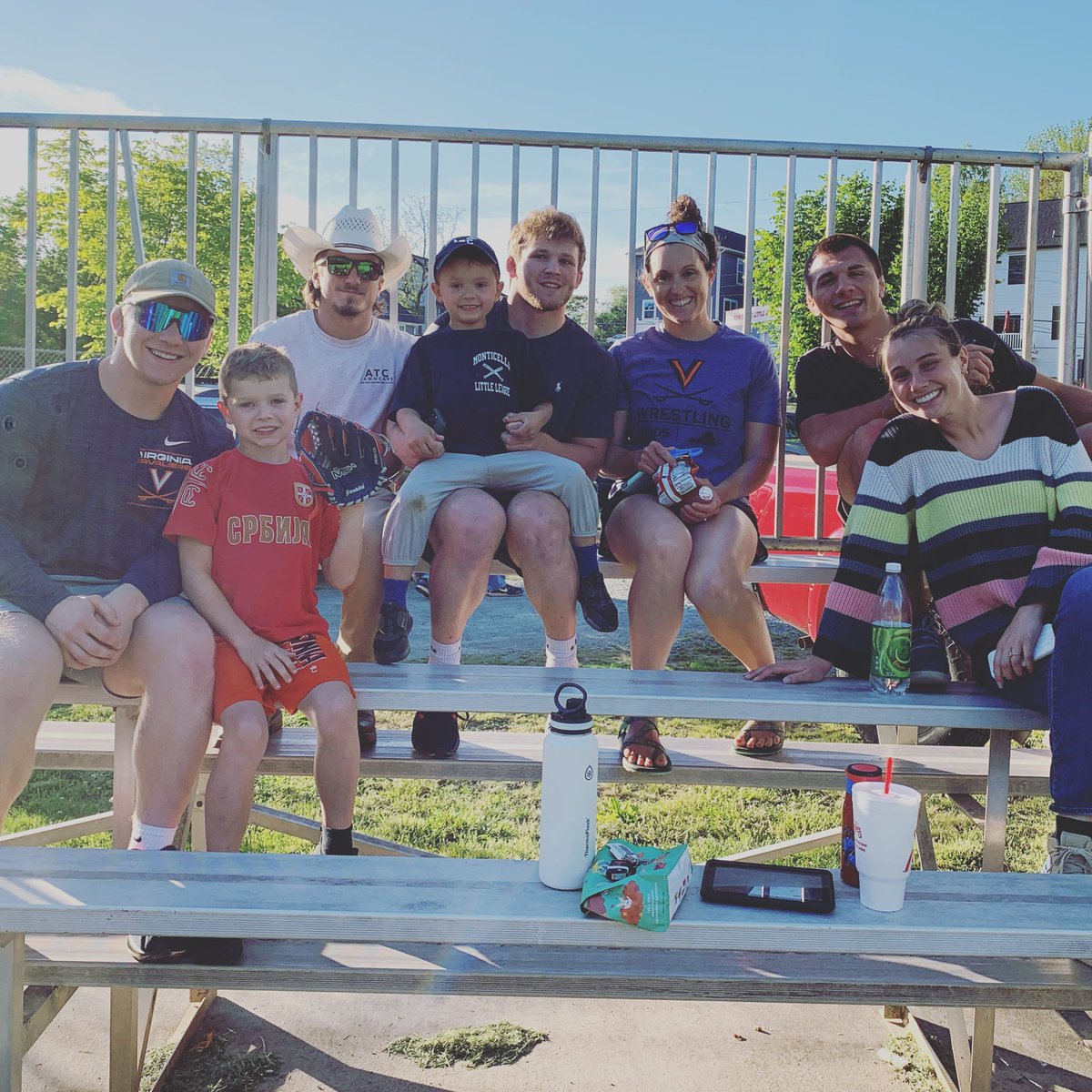 TrentPaulson's tweet photo. We had a crew at Trey’s T-Ball game tonight 🙌🏻 https://t.co/HhLbln1q6T