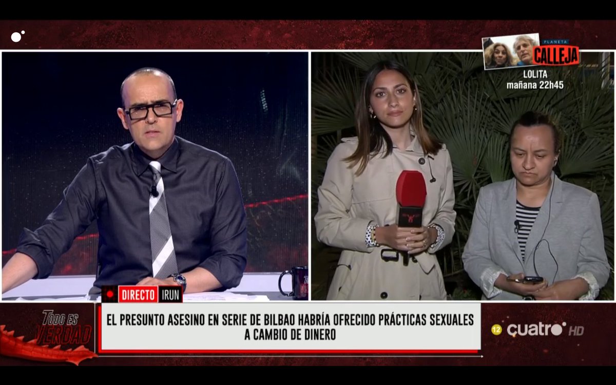 Nuestra reportera Natalia Lombardo (@Natali_Lombardo) está con la suegra del detenido por los asesinatos de Bilbao. Ella insiste en la inocencia del joven de 25 años.
#TodoEsVerdad49