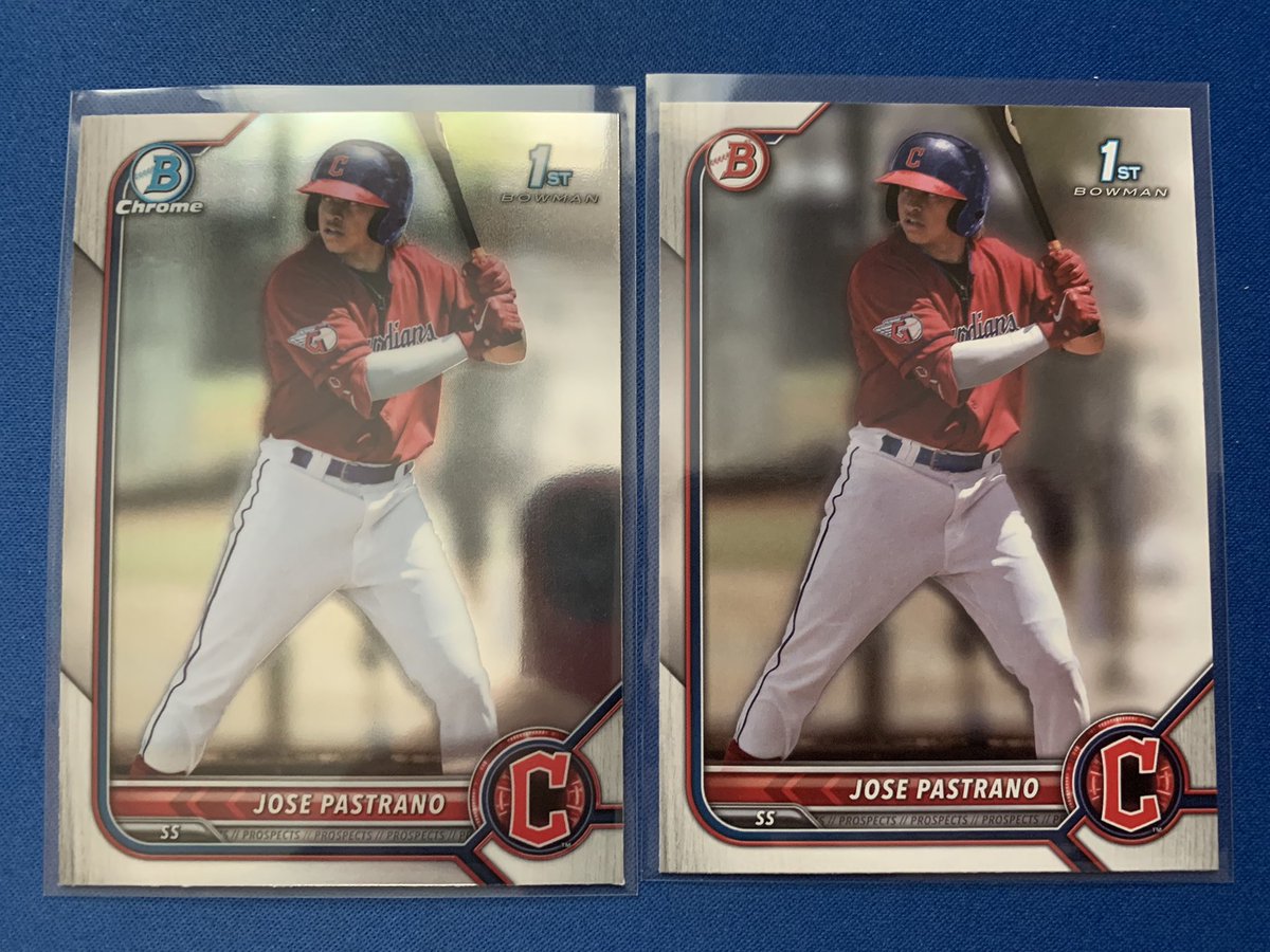 $2.00 2022 Bowman Chrome Prospect #BCP-21 Jose Pastrano - Cleveland Guardians Please See Pinned Tweet For Shipping Info. @HobbyConnector @sports_sell @CardboardEchoes @sportscardsflRT @TheHobby247  @HiveRetweets #HiveBST #thehobby https://t.co/MgkFTCLbRW