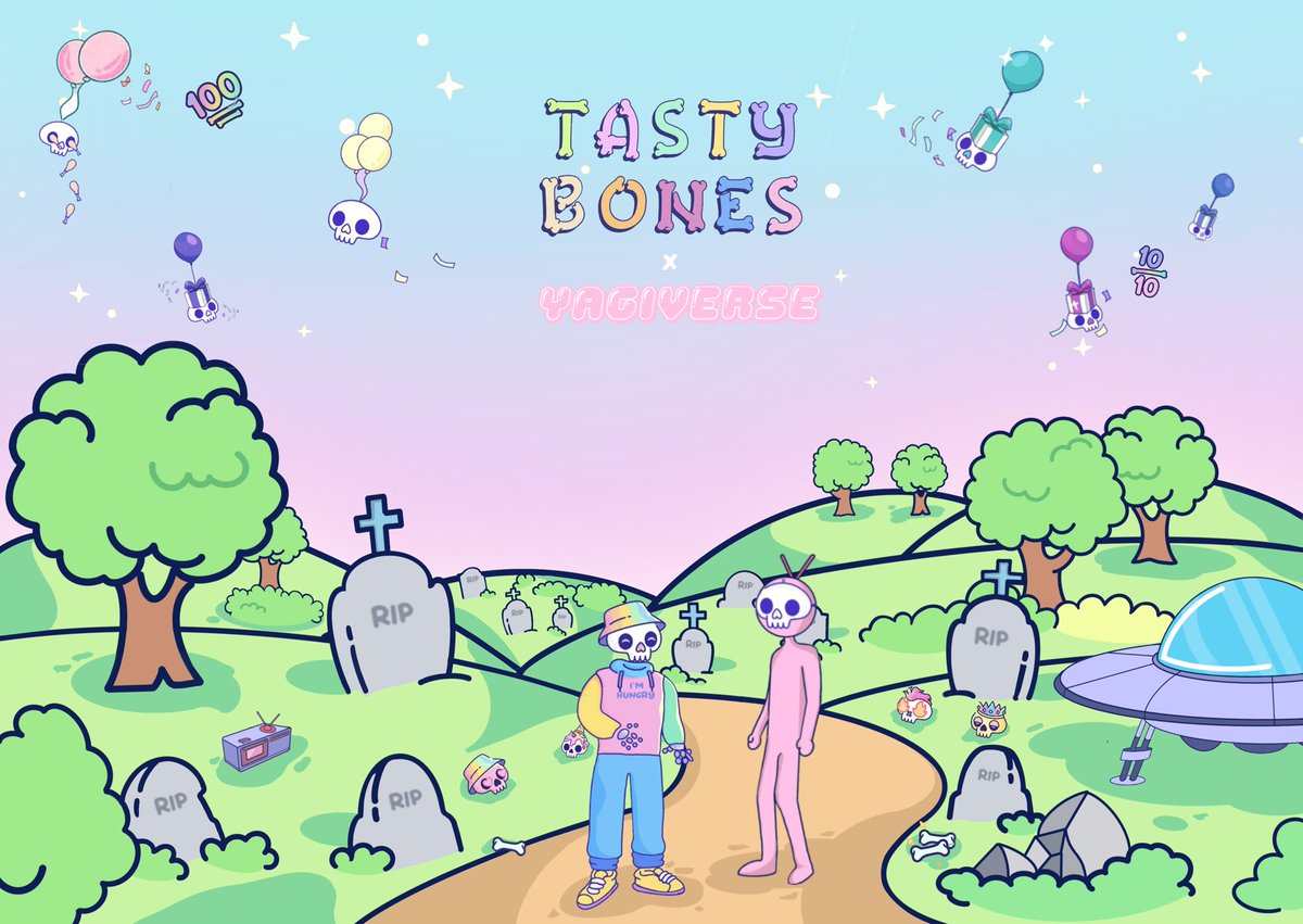 Yagiverse 🛸 (@yagiverse) on Twitter photo We’re excited to announce <a href="/Yagiverse/">Yagiverse 🛸</a> X <a href="/TastyBonesNFT/">Tasty Bones ☠️</a> 📡🦴
To Celebrate, We’re giving away
5x Boarding Passes! (WL) ✨
10x Invasion Cards! 🛸
Follow <a href="/Yagiverse/">Yagiverse 🛸</a>
RT, Like & Tag your crew!
Winners announced in 48 Hours!
#Yagiverse #NFT We’re excited to announce <a href="/Yagiverse/">Yagiverse 🛸</a> X <a href="/TastyBonesNFT/">Tasty Bones ☠️</a> 📡🦴
To Celebrate, We’re giving away
5x Boarding Passes! (WL) ✨
10x Invasion Cards! 🛸
Follow <a href="/Yagiverse/">Yagiverse 🛸</a>
RT, Like & Tag your crew!
Winners announced in 48 Hours!
#Yagiverse #NFT