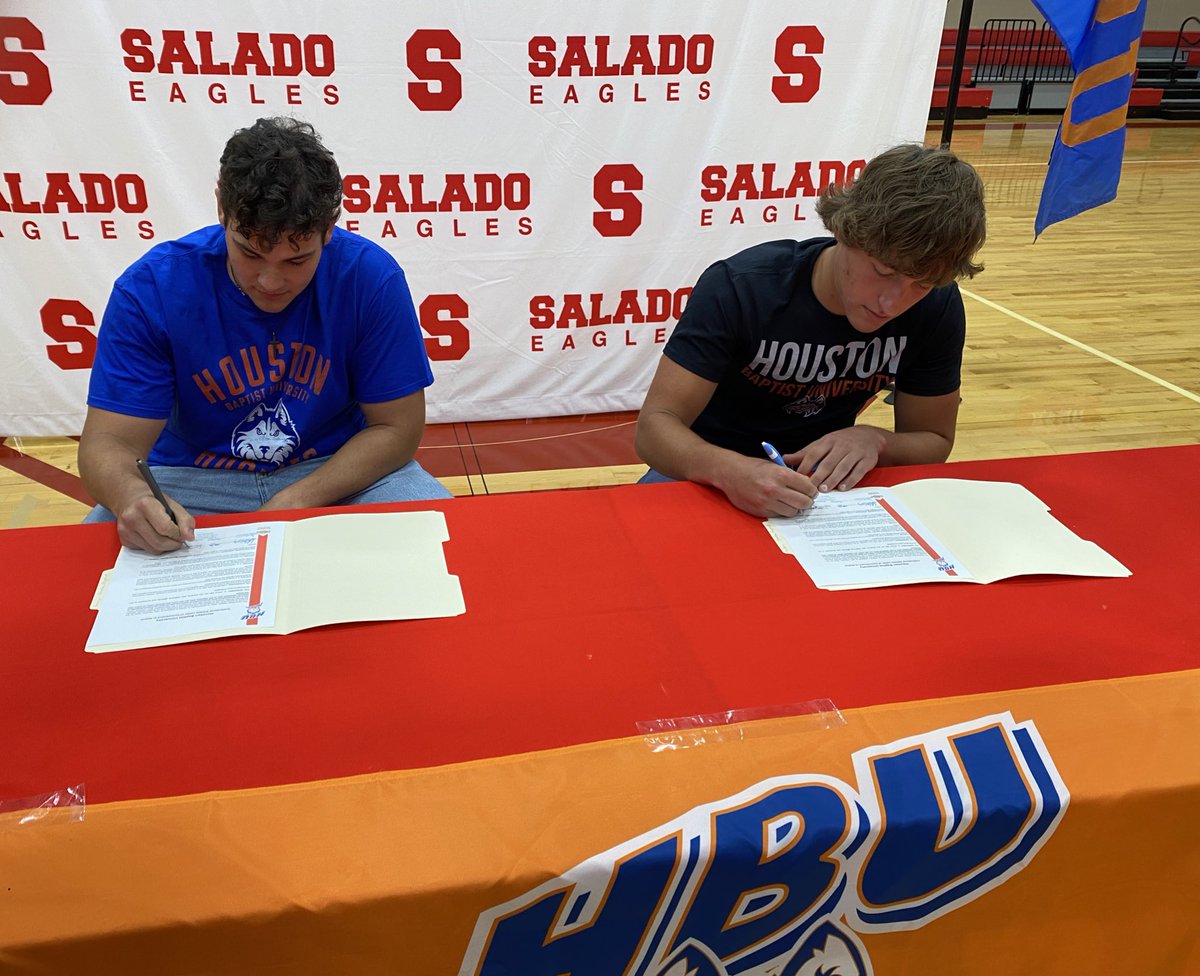 HuttonHaire's tweet photo. Signed letter of intent today. Excited to get started. @VicShealy @drake_smithton @HBU_Football https://t.co/XACcLp8N45