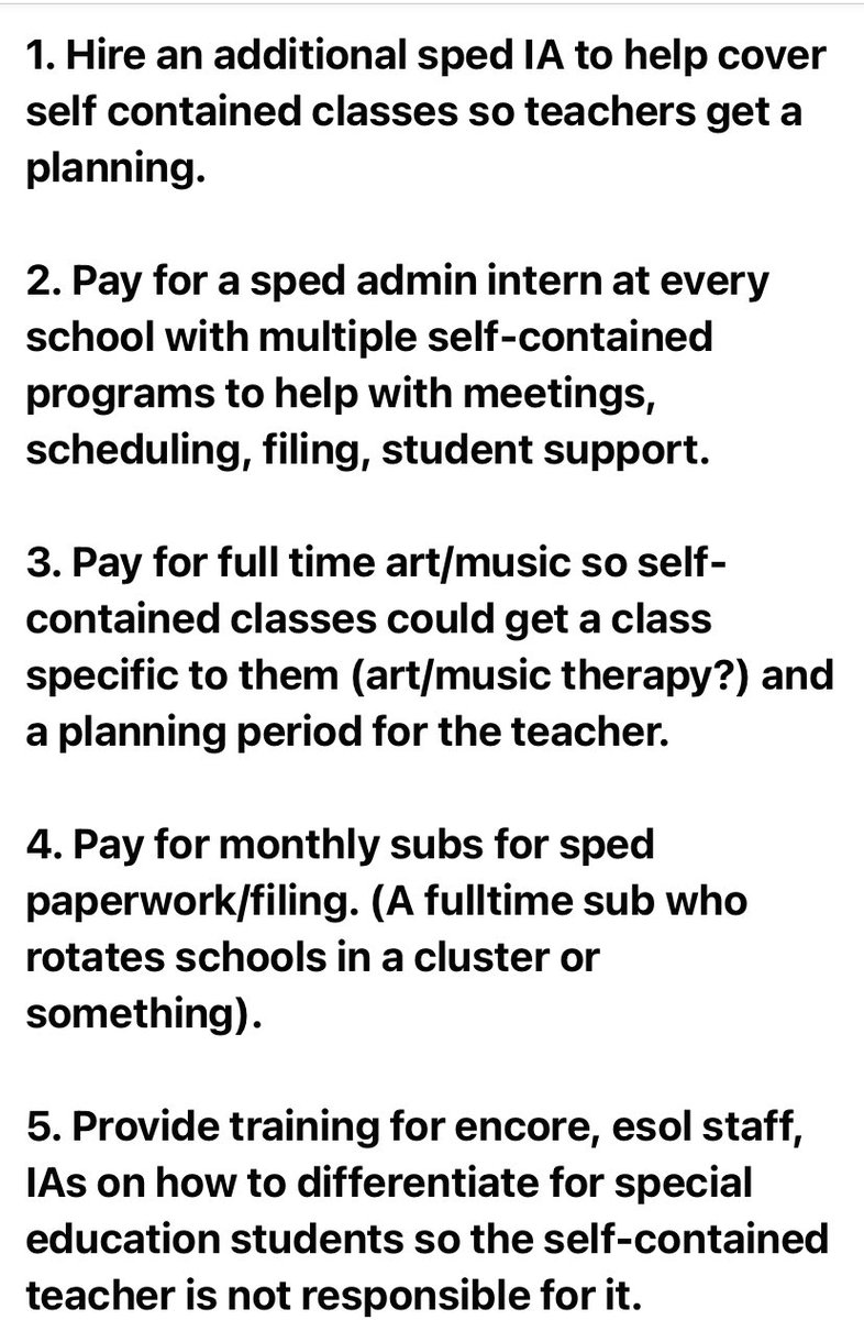 ktrivers14's tweet photo. As PWCS encourages teachers to handle their school-related stress, I realize there are many things that I can't fix or change.  Here are some concrete things that I think would fix/change things.  When I'm in charge I will make all of this happen! 😉 https://t.co/KWspkeQfR4