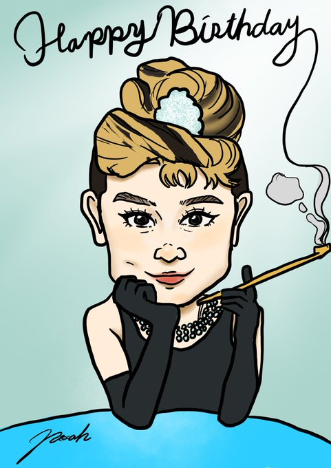 オードリーヘップバーンのtwitterイラスト検索結果