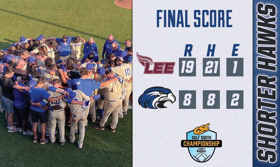 ShorterHawks's tweet photo. ⚾️Unfortunate ending for Shorter Baseball 😭 https://t.co/ri3ZDQlIk2