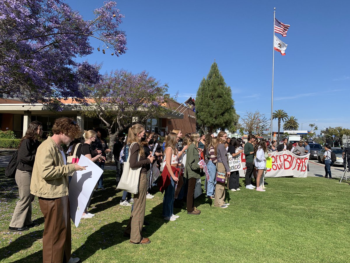 Students and faculty members of <a href="/sdschools/">San Diego Unified</a> gathered in front of the school district building to advocate for women’s reproductive rights. Later, the board of education will decide to pass a resolution to protect reproductive rights of their students. <a href="/nbcsandiego/">NBC 7 San Diego</a> #RoeVsWade