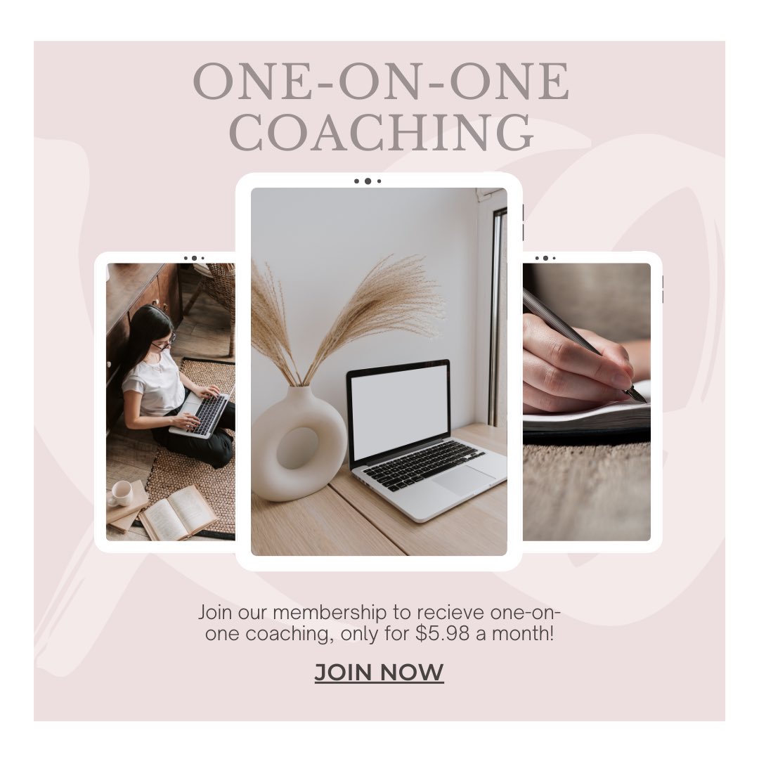 publishing_room's tweet photo. We’re going to be scheduling one-on-one coaching sessions with our monthly members. Do you have questions about writing and publishing or need to figure out your next steps? Sign up today to schedule your one-on-one coaching session ✨ 
 #writinginspiration #writingcoach https://t.co/yDXrt8RtuO