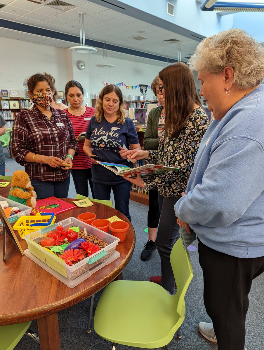 robbins_fcps's tweet photo. Child Care Providers participated in a workshop to learn about the importance of developing vocabulary with children. So many great ideas to implement right away! #ecefcps @NmesPrek @RBeachFCPS https://t.co/qCC5vR2blw