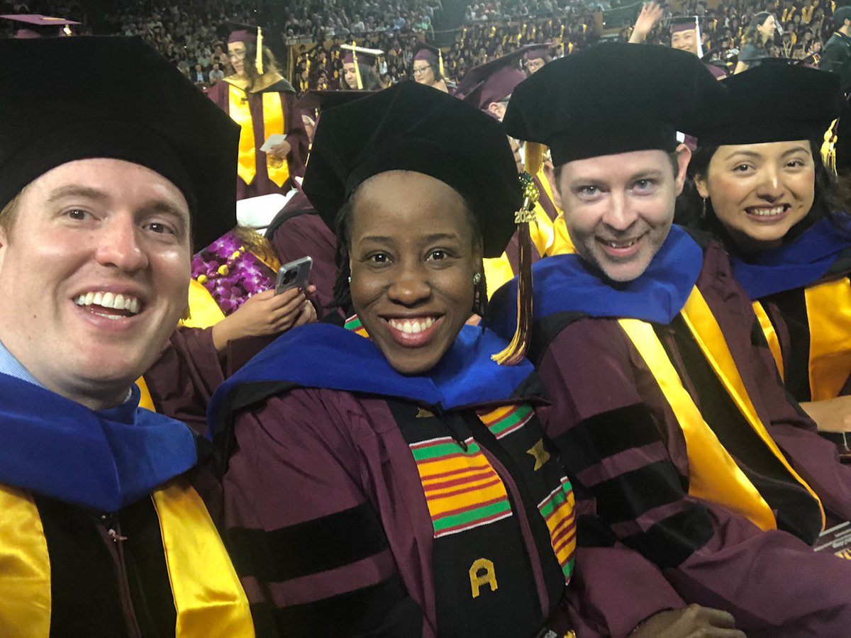 mattyjgallagher's tweet photo. A quartet of PhDs! #ASUgrad https://t.co/hqQvknCgo1