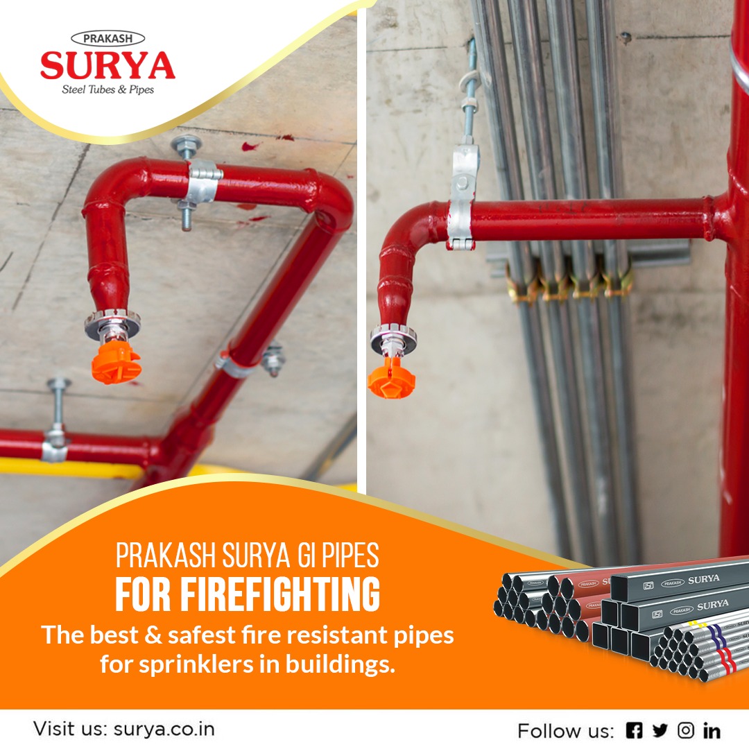 SuryaPipes's tweet photo. The zinc coating on Prakash Surya GI Pipes makes them perfectly suitable to be used as sprinklers in the buildings.
 
Visit us at- https://t.co/S5WecP3MW7

#steelpipes #erwpipes #gipipes #firefightingpipes #india #prakashsuryapipes #buildingsprinklers #firefightingsystem https://t.co/BBXXWS7Q6g