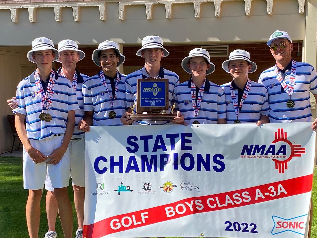 _NMAA's tweet image. Mesilla Valley Boys and Socorro Girls win the 2022 A-3A State Golf Championship presented by Realty One of New Mexico at the Canyon Club