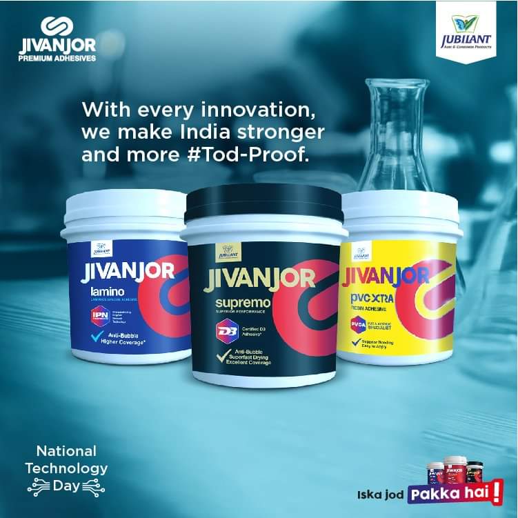 jivanjor_india's tweet photo. For a country to grow and be successful, it has to have the best technology to stay ahead and build a beautiful future. Because a #TodProof technology brings along the promise of growth, development and advancement.
#NationalTechnologyDay #TodProof #Advancement #PakkaJod https://t.co/wd7OUIBbM9