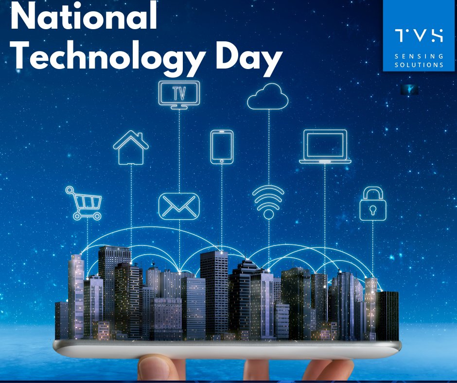 TVSSS3's tweet photo. TVS Sensing Solutions salutes all who are working for the advancement in the field of Science & Technology.β β Happy National Technology Day 2022. #TVSSensingSolutions #Science #Technology #Trending #NationalTechnologyDay2022 https://t.co/uSVZIRBMIw