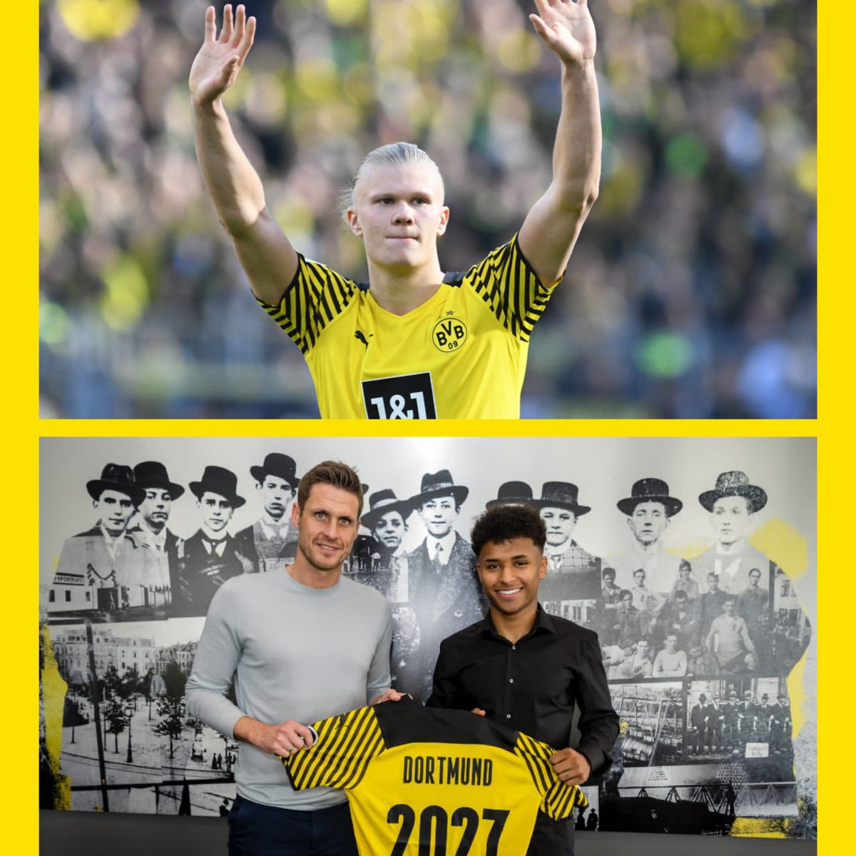 thebvbpod's tweet photo. NEW EPISODE‼️
@fussballtwit joined us to talk 🎙️
📤 Haaland to Man City
📥 Adeyemi to Dortmund
✅ #SGFBVB Recap
🏆 #BVBWomen
🆚 #BVBBSC Preview
LISTEN 🔊 https://t.co/DKfIU1QY8Y https://t.co/dvEPa5L1Wm