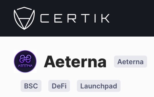 Project Aeterna (@project_aeterna) on Twitter photo Onboarding complete and #audit has started with <a href="/CertiKTech/">CertiK Old Account</a>
Upon completion #aeterna will be dual #kyc and audited !
#certik #cryptocurrency #certikaudit #Crypto #CryptoNews #DeFi #crosschain #BSCGem #multichain #passiveincome #DEX #BSC #BNB #Binance
certik.com/projects/aeter… Onboarding complete and #audit has started with <a href="/CertiKTech/">CertiK Old Account</a>
Upon completion #aeterna will be dual #kyc and audited !
#certik #cryptocurrency #certikaudit #Crypto #CryptoNews #DeFi #crosschain #BSCGem #multichain #passiveincome #DEX #BSC #BNB #Binance
certik.com/projects/aeter…