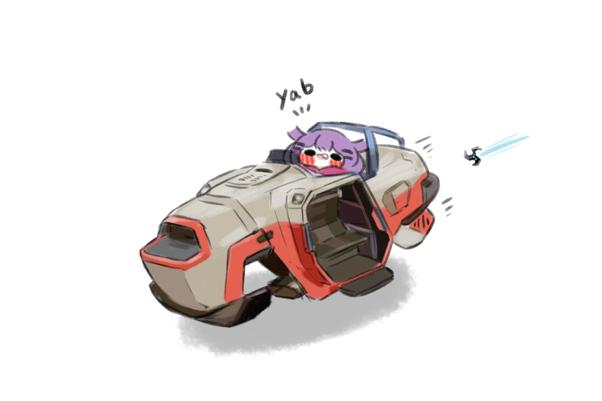 purple hair motor vehicle ground vehicle vehicle focus white background solo 1girl  illustration images