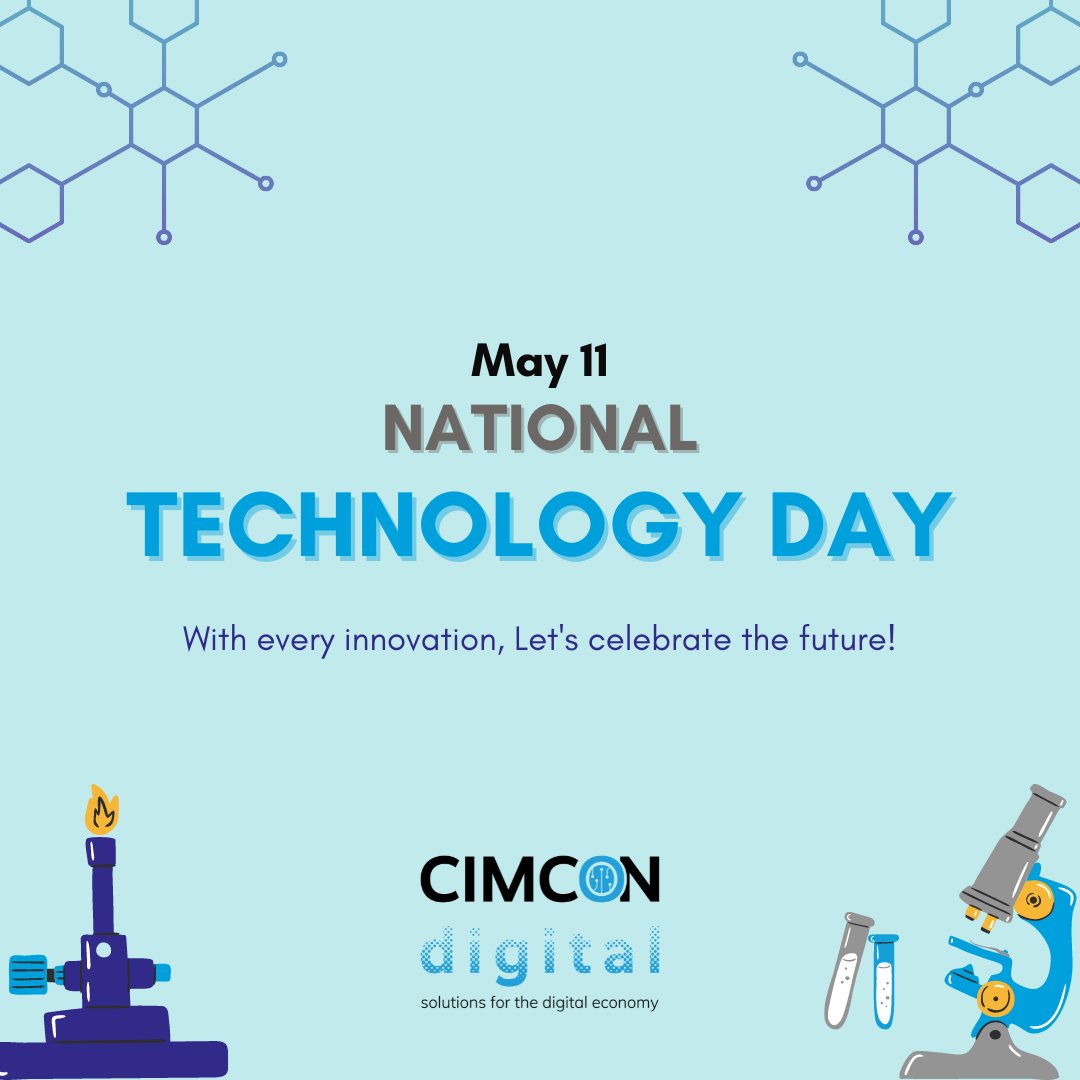 MachineAstro's tweet photo. The trailblazing advancement of human civilization is owed to the gift of modern technology.
CIMCON Digital is enabling digital transformation in the world of automation with the latest cutting edge technology.

Here's wishing you a happy technology day!
#technology #AUTOMATION https://t.co/M4oxNDHpHo