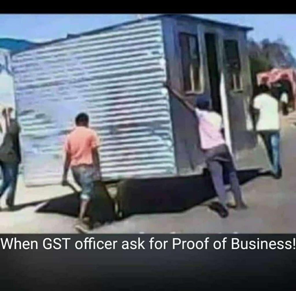 RKulkarni25's tweet photo. When GST Officer asks for Business Proof https://t.co/F2rlnEoJQq