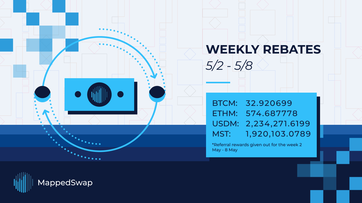 #weeklyrebates #ReferralProgram 

#MST #USDM #ETHM #BTCM #margintrading #crypto #cryptocurrency #ETH #wBTC #BTC #USDC #USDT #exchange #stake #rewards #referral