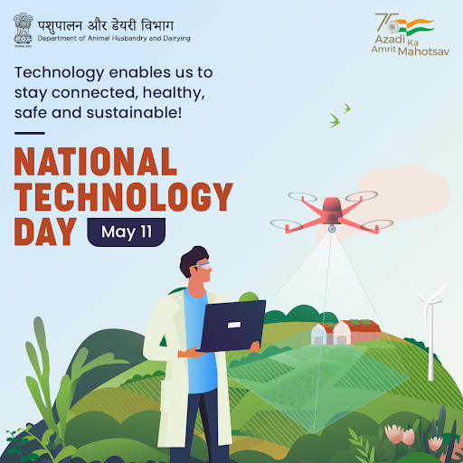 Dept_of_AHD's tweet image. From farms 🐮 to our tables 🥛, #technology plays a critical role in making lives simpler, healthier &amp;amp; happier!

@Dept_of_AHD wishes India&apos;s scientists, engineers &amp;amp; innovators a Happy #NationalTechnologyDay!

#TechnologyDay2022