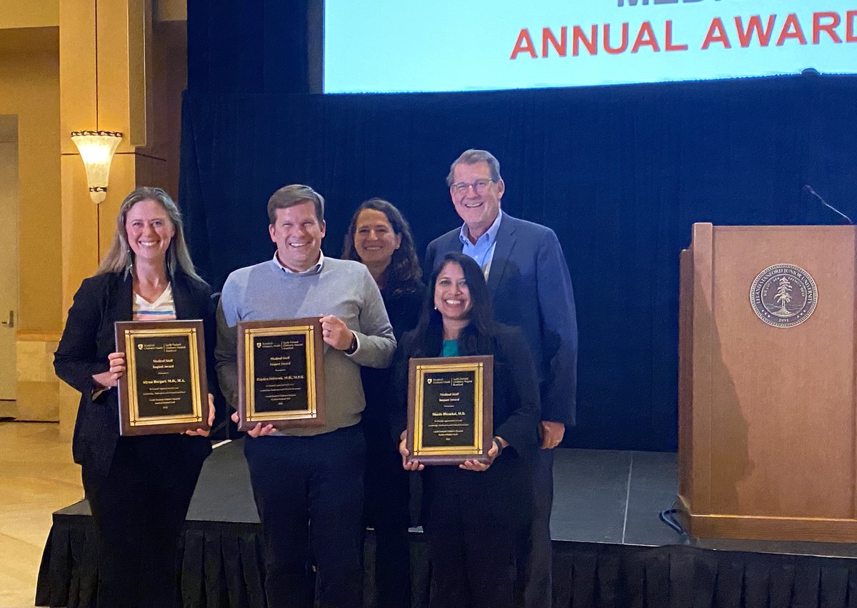 StanfordNeo's tweet photo. Celebrating Dr. Shazia Bhombal tonight, recipient of the 2022 @StanfordChild Medical Staff Impact Award - a testament to her incredible #POCUS, neonatal #CHD and #BPD program building skills - we are a better NICU because of you! https://t.co/J7oh2t7vj5