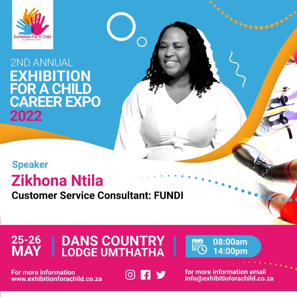 ExhibForAChild's tweet photo. Introducing our speaker, ZiKhona Ntila, Customers Service Consultant: Fundi @Official_FUNDI 

#startyourcareer
#exhibitionforachild
#keepingkidsinschool https://t.co/HEA2zM7Li4