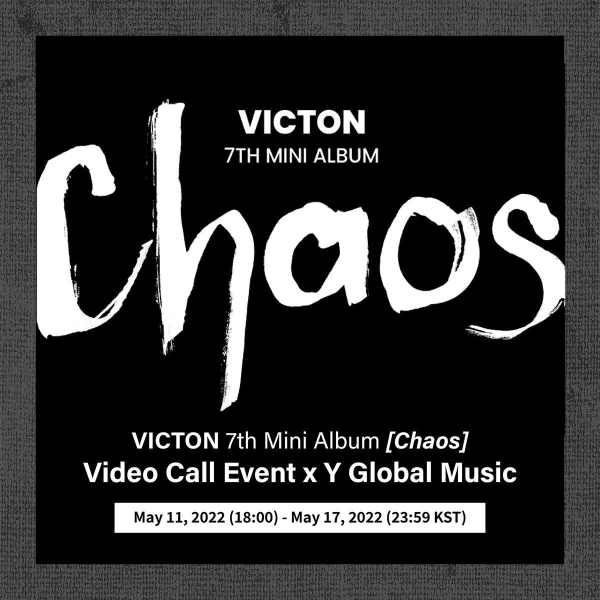 yglobalmusic's tweet photo. VICTON 7th Mini Album [Chaos]
Video Call Event x Y Global Music

#VICTON is calling

영상통화 이벤트 오픈!
อลิซคิดถึงวิคตันกันมั้ย 💙💛

한국몰 https://t.co/nFy5zQaaWh
GLOBAL https://t.co/nVgBG7Dsyy
ไทย https://t.co/xFBx0CDCI9

#빅톤 #Chaos https://t.co/GpcMwj6DWc