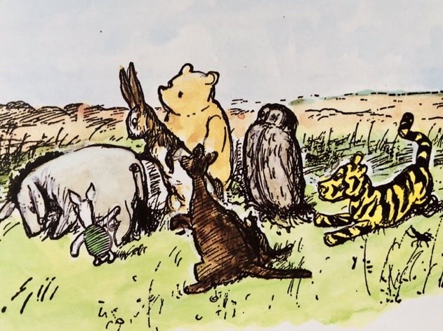 Eeyore turned round angrily on the others and said, “Everybody crowds round so in this Forest. There’s no Space. I never saw a more Spreading lot of animals in my life, and all in the wrong places. Can’t you SEE that Christopher Robin wants to be alone?” ~A.A.Milne #mentalhealth
