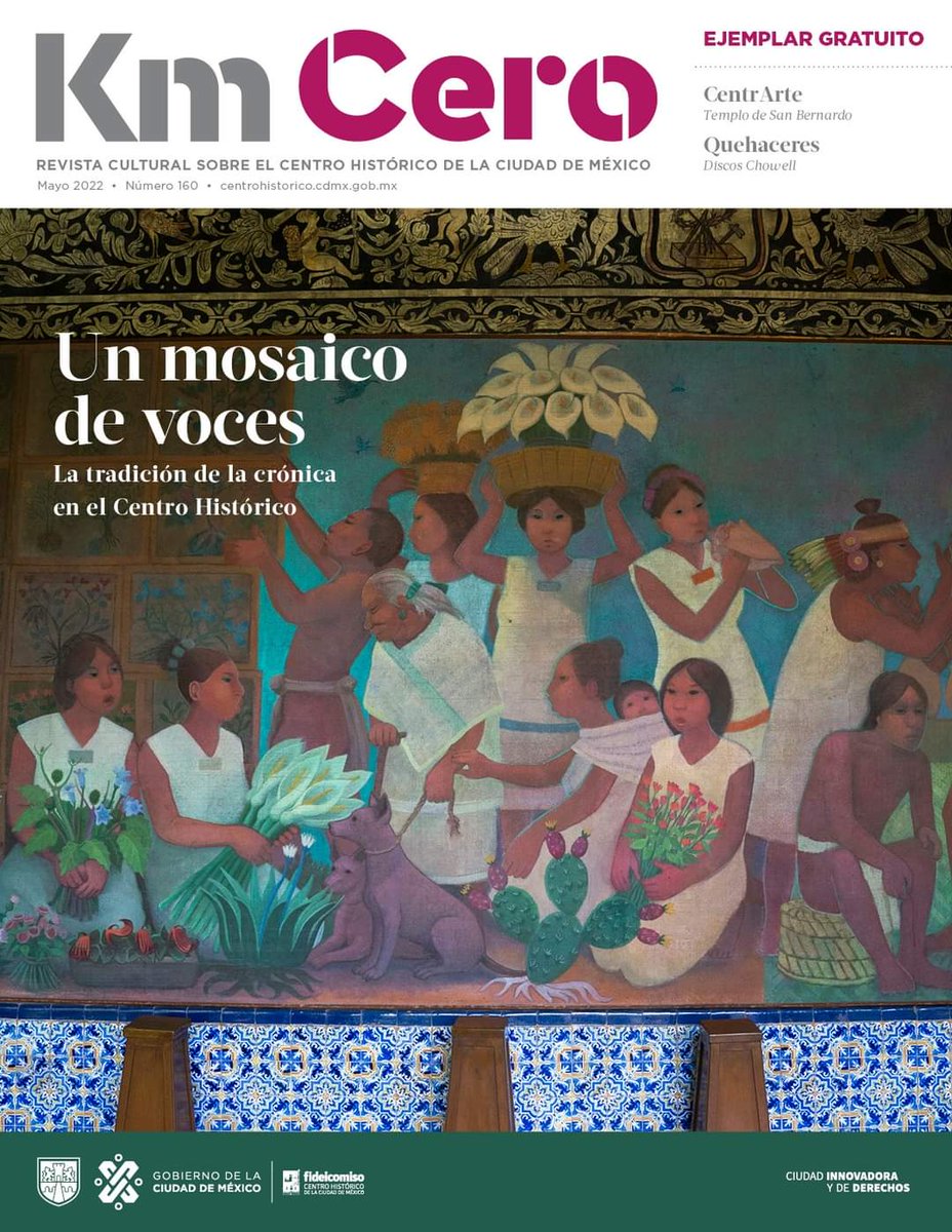 Centro_CDMX's tweet photo. #FCHCMInforma
¡Ya por fin llegó en formato físico la @kmcerorevista de #mayo!
¡Córrele por una que se acaban! 🏃♂️ #RecuerdaQue puedes adquirirla en recintos culturales del Centro Histórico y en nuestras oficinas ubicadas en República de Brasil 74. https://t.co/VyzHWwmPEA