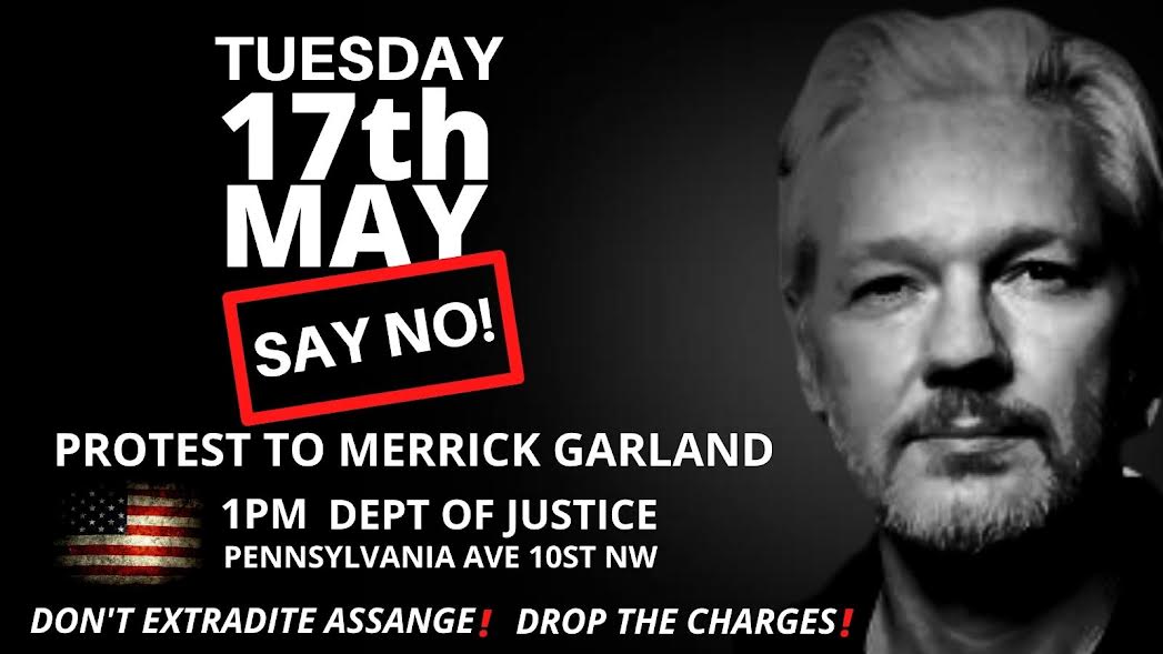AssangeActionDC's tweet photo. We are reaching out to organizations, journalists, activists, and all those concerned about securing an independent media to join us May 17th in DC. #FreeAssange No Extradition! https://t.co/6jjgnD7n84