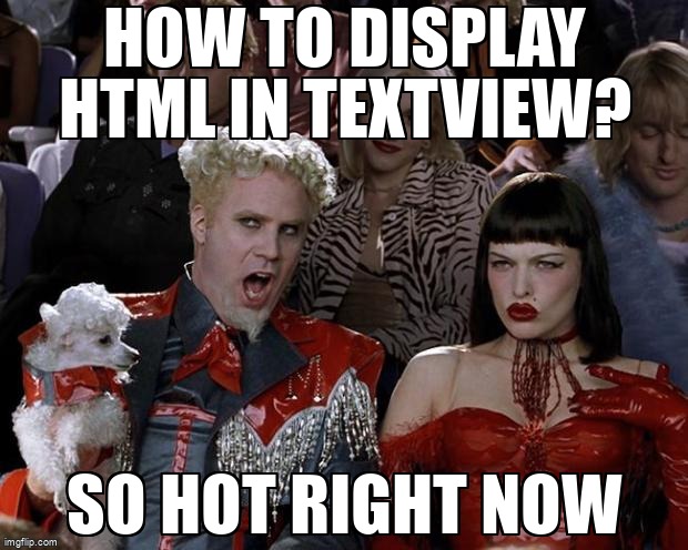 overflow_meme's tweet image. How to display HTML in TextView? stackoverflow.com/questions/2116… #android #textview #xmlparsing #html