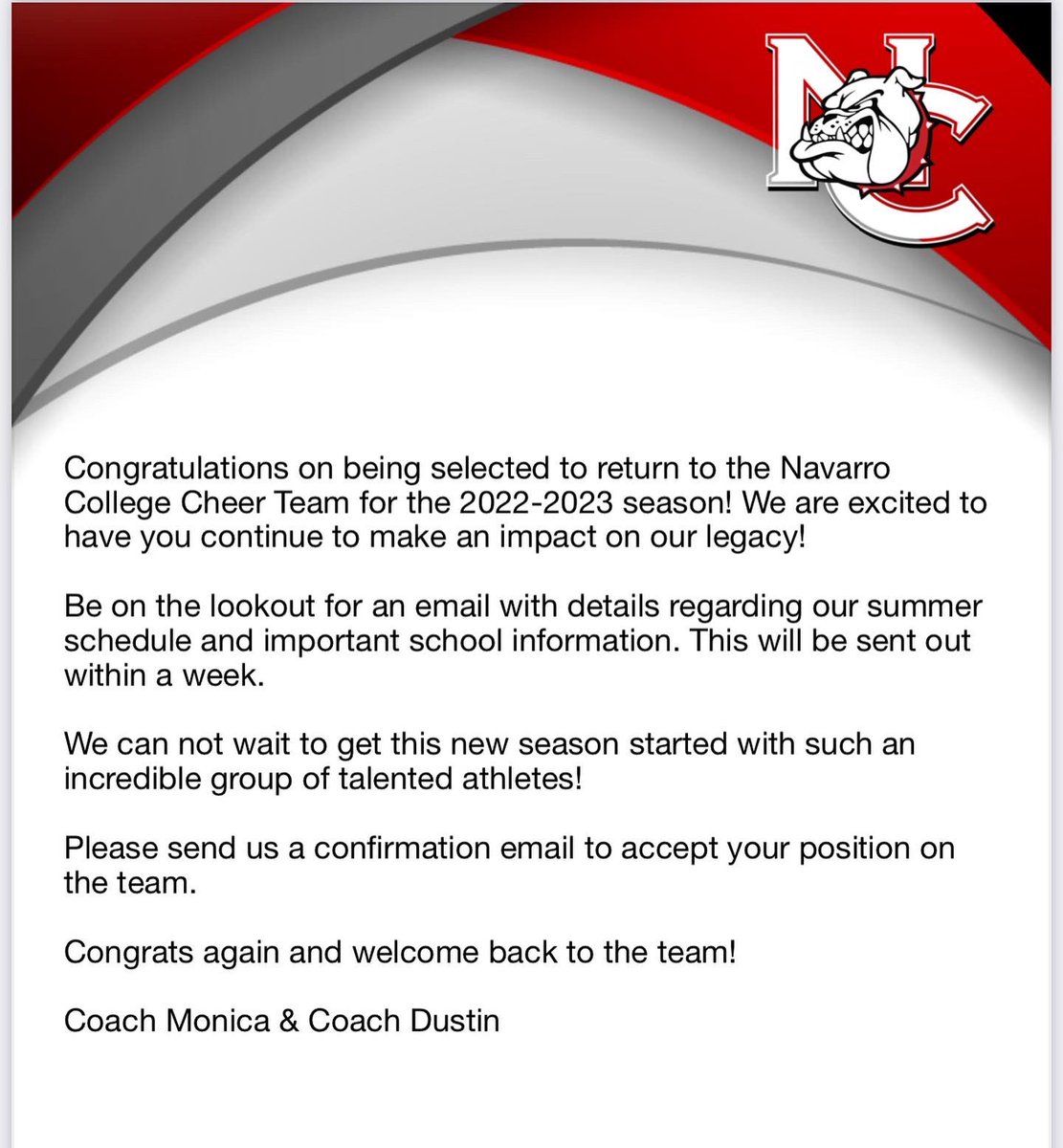 Y’all probably saw this coming, but my retirement didn’t last too long. I’m gonna give this one more shot. Navarro I love you, see you soon😉❤️