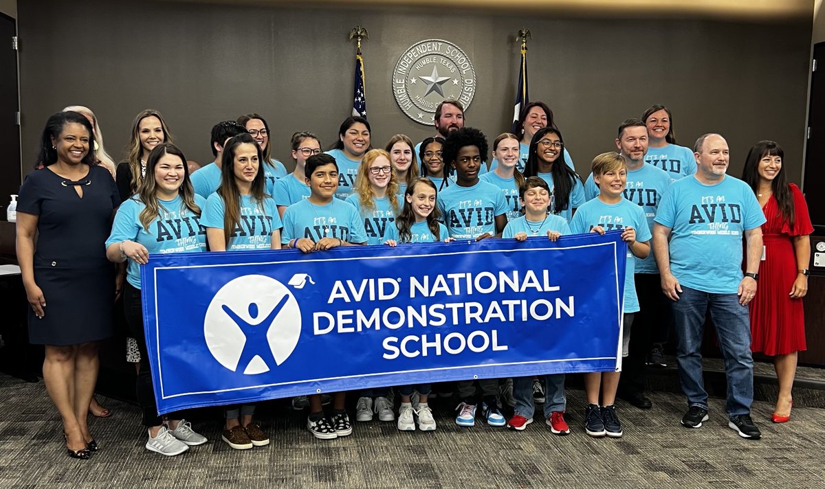 So proud of ⁦<a href="/HumbleISD_TMS/">Timberwood Middle</a>⁩ ⁦<a href="/HumbleISD_AVID/">AVID</a>⁩ for revalidating as a National Demonstration School and being recognized at the ⁦<a href="/HumbleISD/">Humble ISD</a>⁩ board meeting tonight #LeadingLearning #AllMeansAll ⁦<a href="/AVID4College/">AVID</a>⁩