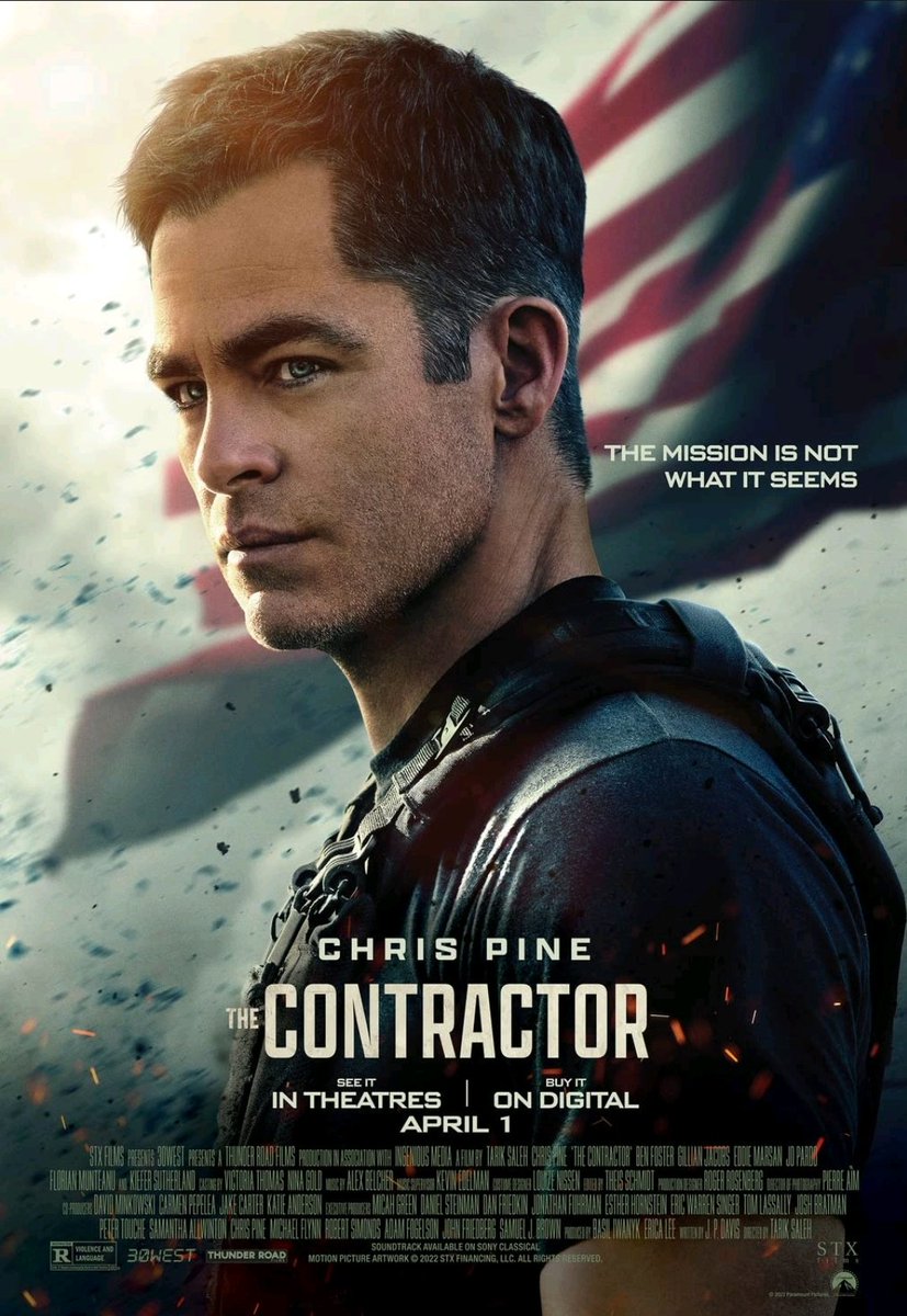 FilmsQuirky's tweet photo. #NowWatching #FilmTwitter 🎥🎬
#TheContractor (2022)
#ChrisPine #STXFilms https://t.co/O4UzUVJnmH