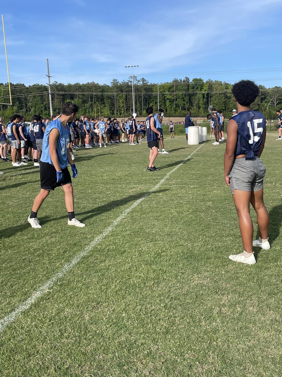 Chapin football getting it done at Spring Practice. A lot of energy! #ChapinGrit