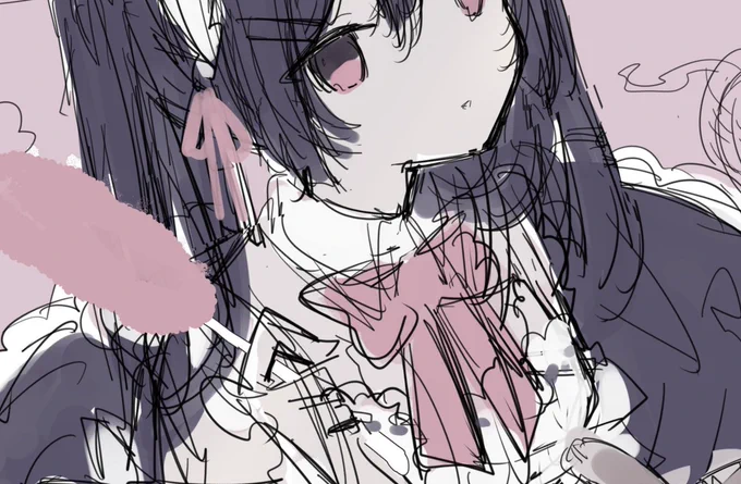 ラフの雑さ 