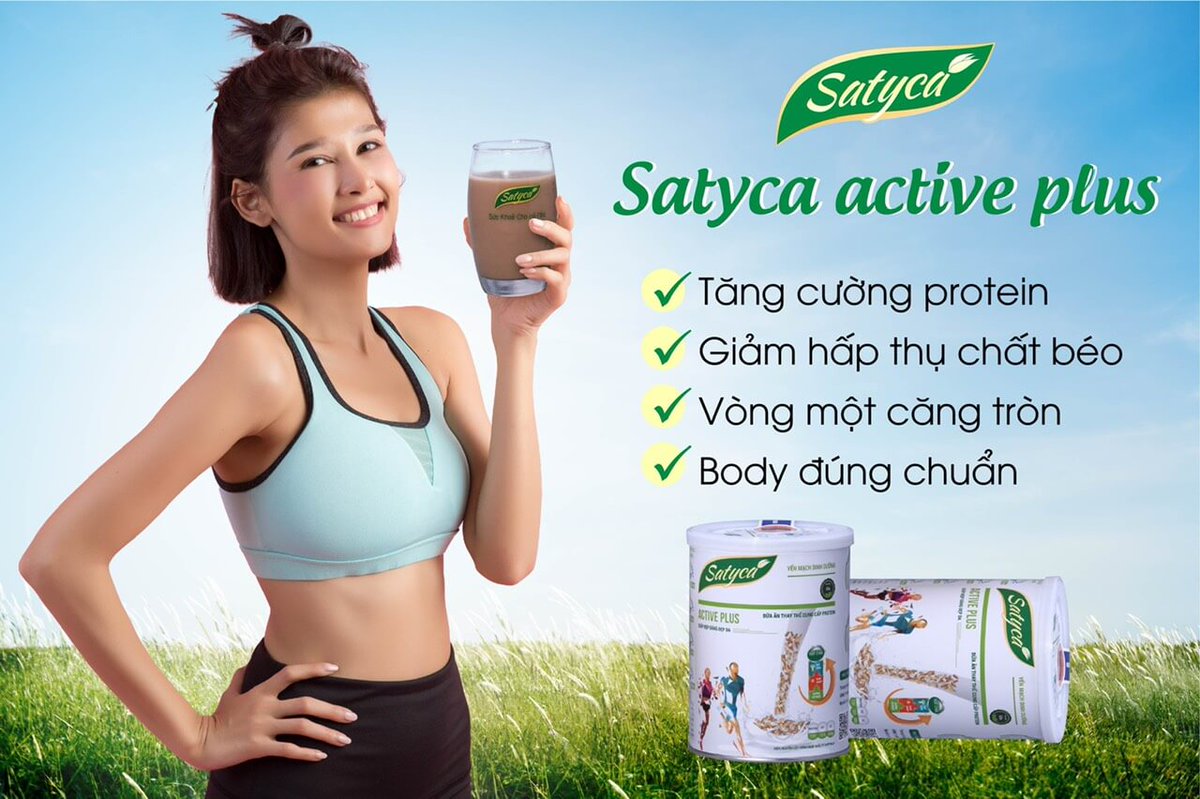 livegoodtour's tweet photo. SATYCA Active Plus có thành phần chính là Yến Mạch, Đạm Whey, Sữa Gầy, Cỏ Ngọt, Chất Xơ, các loại Vitamin, và Khoáng Chất.
https://t.co/tYRVwajWwi https://t.co/UpW3Lm9dYt