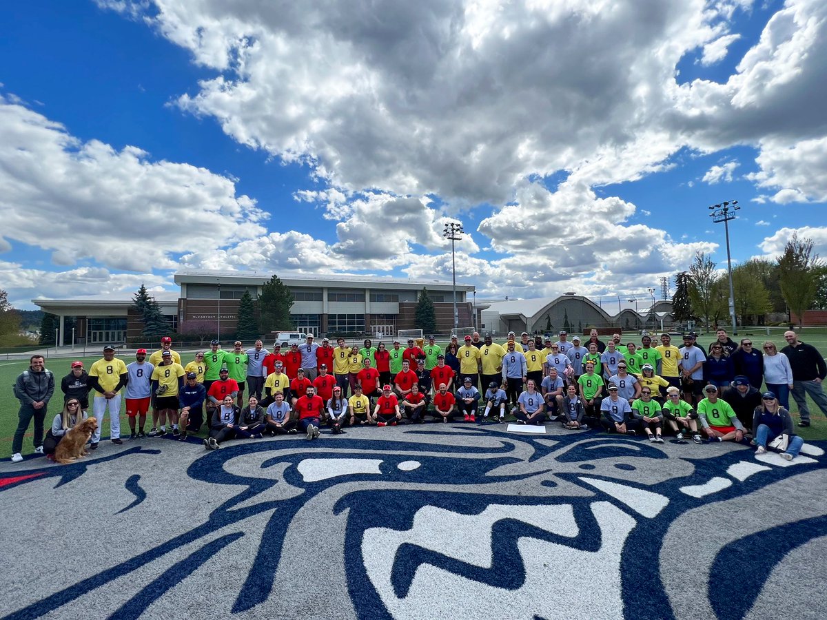 Another great day to be a Zag.

The spirit of Danny Evans was with us today as all of Gonzaga Athletics repped #8 for staff softball. We miss you Danny.