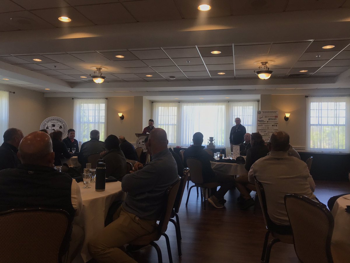 GCSAA_NE's tweet photo. The #BearCup is always a great day and great way to remember Gary Luccini "The Bear" who passed away in 2001. With host @mikeluccini and amazing staff at Franklin CC & many family on hand the #GCSACC #RIGCSA & @GCSANE enjoyed some great camaraderie!!!!! https://t.co/8d8WlZTPBJ
