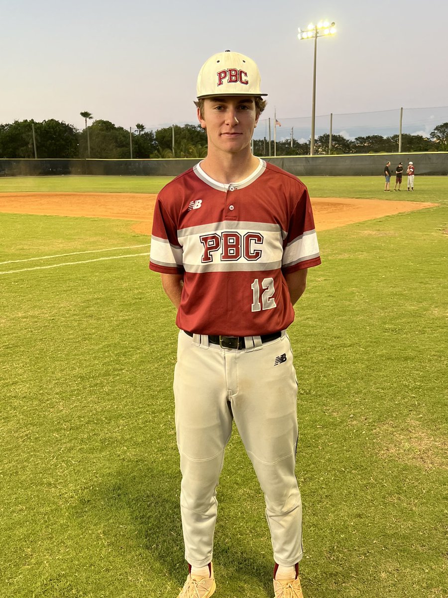 EraPrep's tweet photo. PLAYER OF THE GAME

@BrodyGullo: 4 innings pitched as the winning pitcher for @pbcathletics in tonight’s 6-4 win over @Jup_Baseball 

@cameron_smith24 @freddyrod7 @mikedavis2022 @coach_abel561 @GCsports @HurriSHane https://t.co/oktmxmNDtG