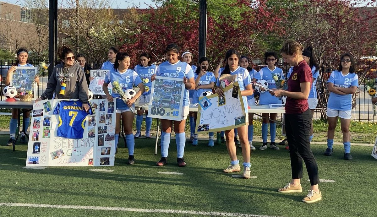 SolorioSoccer's tweet photo. It was a fun night celebrating our seniors &amp; value they've added to our lives over the last 4 years. Thank you for your leadership, dedication, strength &amp; humor. We ♥️ you #ClassOf2022 &amp; can't wait to watch you continue to grow in the next leg of your journey 🌞⚽️🎓 #SolorioFam https://t.co/iRwsdA8vFl