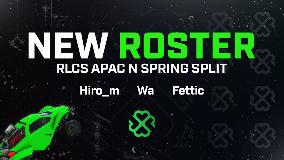 LuckyBounceRL's tweet photo. 📢  New Rocket League Roster! 📢

for RLCS 21-22 Apac N Spring split 🇯🇵×🇰🇷

【Roster】
- 🇯🇵 @watermelon320
- 🇰🇷 @FetticRL
- 🇰🇷 Wa.

- 🇺🇲 @nudging_ (C)

#LBWIN🍀 #LuckyWin https://t.co/H4p7p8Zla9