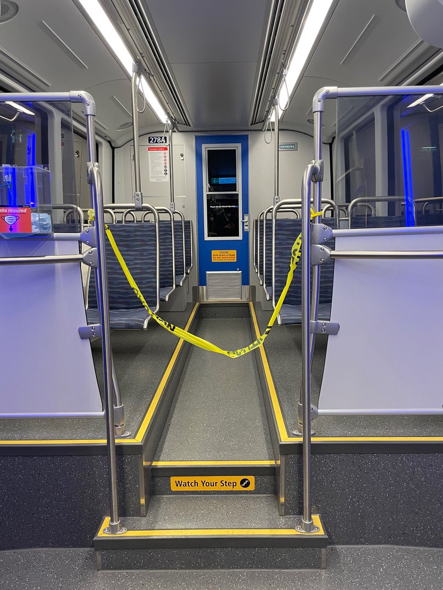 timwill_is's tweet image. Does anyone know why area of @SoundTransit link cars nearest the operator are caution taped off?
